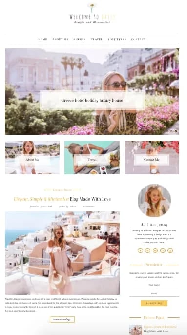 what is a wordpress theme: Daisy blogging theme demo